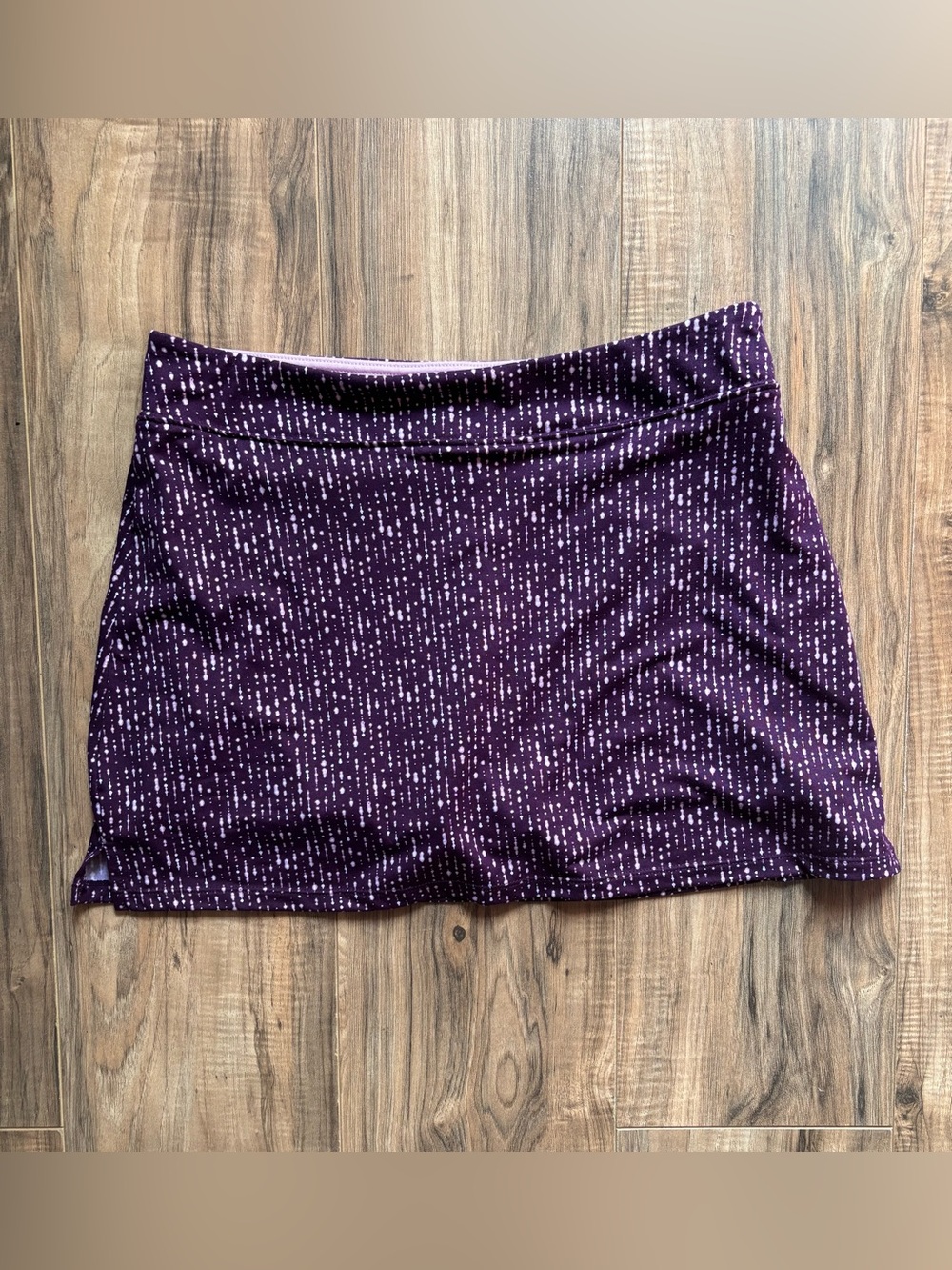 Tranquility by Colorado Clothing Purple Printed Mini Skort Size M Athleisure